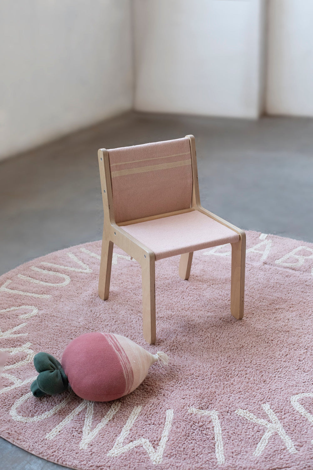 Round Abc Rug In Natural Vintage Nude Design By Lorena Canals 12