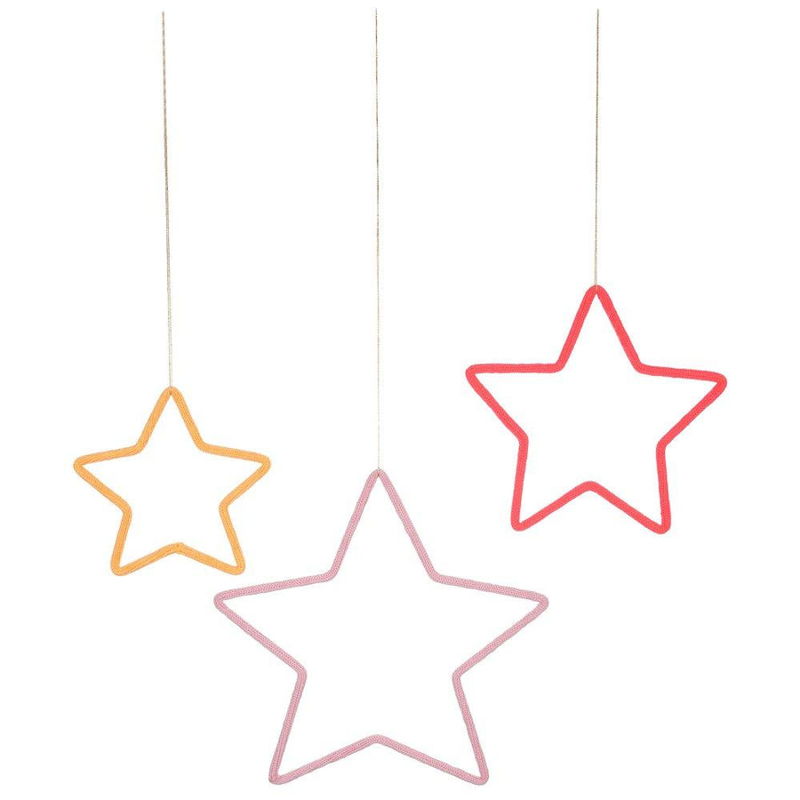 3 Stars Wall Decoration By Meri Meri 1